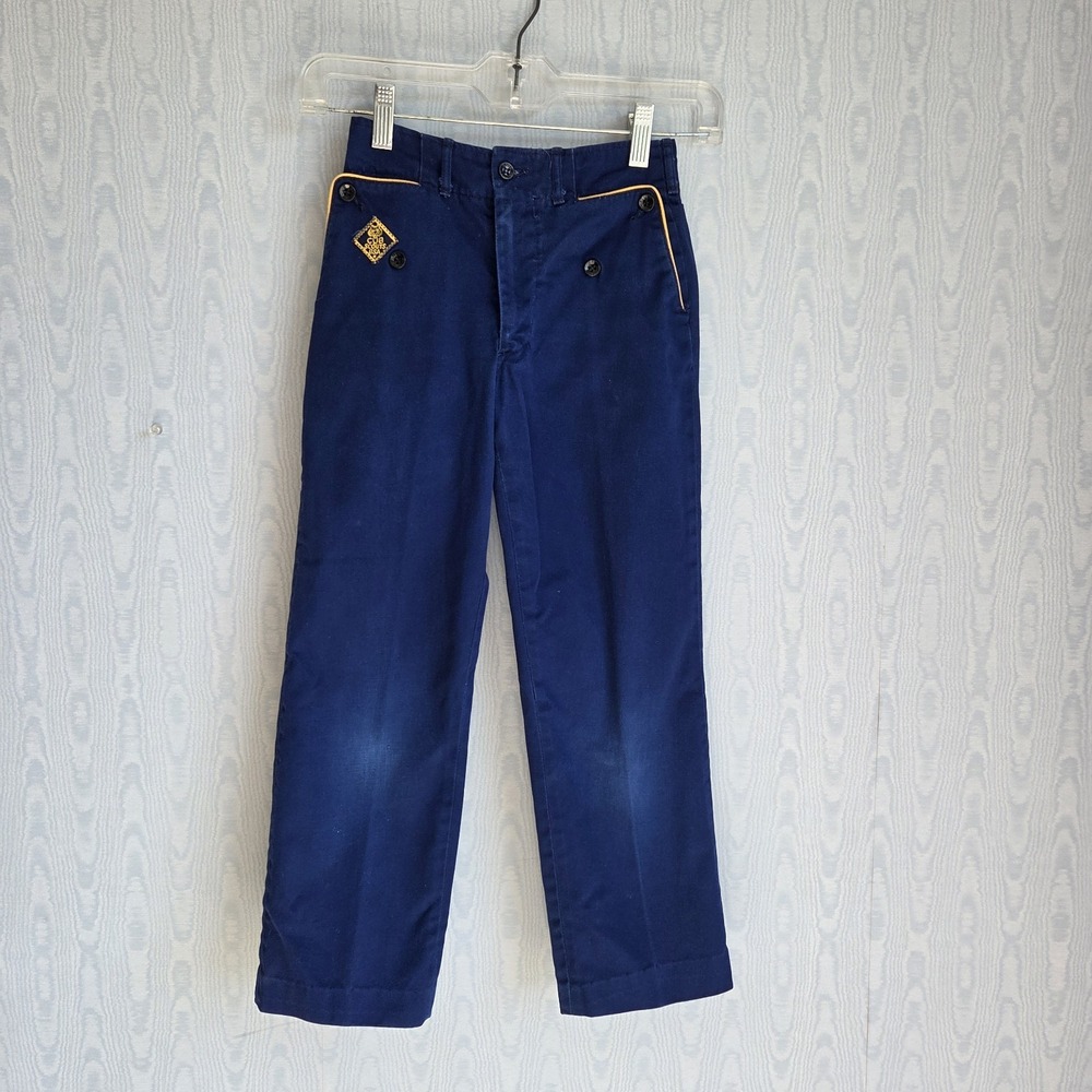 Vtg Boy Scouts Pants Youth 20 Blue Cub Scout 1960s 60s Zip Fly 20x22